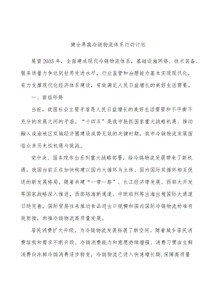健全果蔬冷链物流体系行动计划.docx