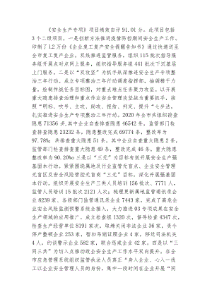 《安全生产专项》项目绩效自评报告.docx