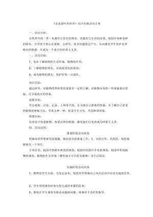 《走进落叶的世界》综合实践活动方案.docx