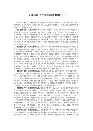 【经验总结】党建领航把方向 共同缔造惠民生.docx
