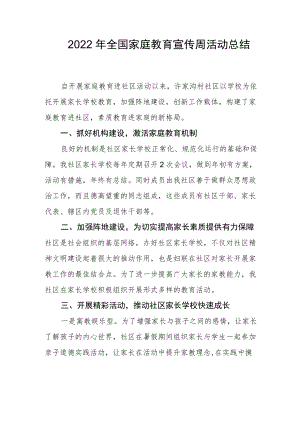 2022全国家庭教育宣传周活动总结6.docx