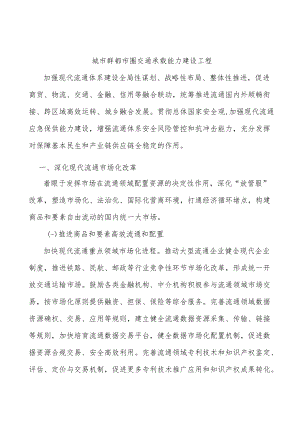 城市群都市圈交通承载能力建设工程.docx