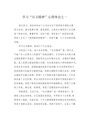 学习“右玉精神”心得体会之一.docx