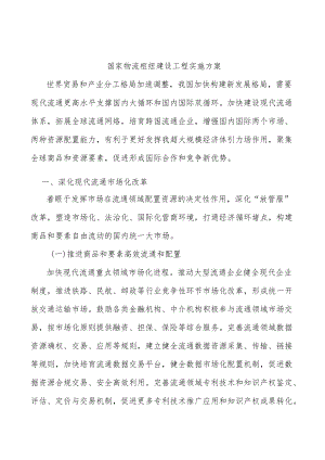 国家物流枢纽建设工程实施方案.docx