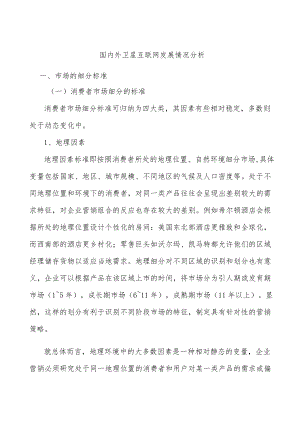 国内外卫星互联网发展情况分析.docx