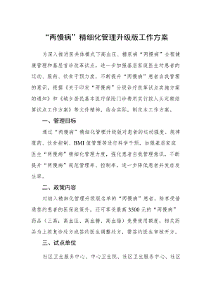 “两慢病”精细化管理升级版工作方案.docx