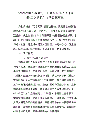 “两在两同”我先行—区委组织部“头雁领航·组织护航”行动实施方案.docx