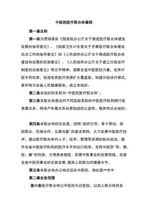 中医院医疗联合体章程.docx