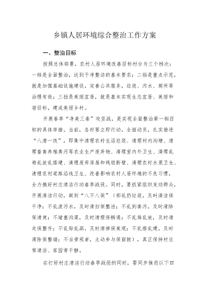 乡镇人居环境综合整治工作方案.docx