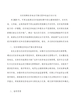 切实保障扶贫电站可靠运营和收益行动计划.docx