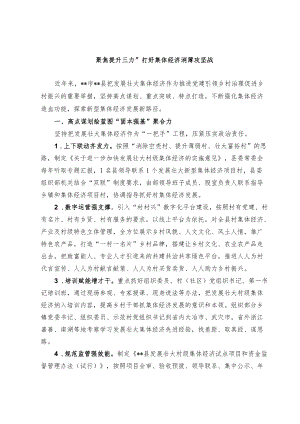 发展壮大集体经济经验交流材料.docx