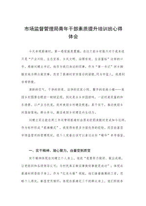 市场监督管理局青年干部素质提升培训班心得体会.docx