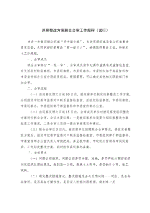 巡察整改方案联合会审工作规程（试行）.docx