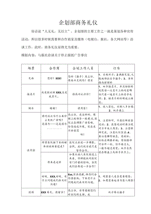 妇产医院企划部商务礼仪流程.docx