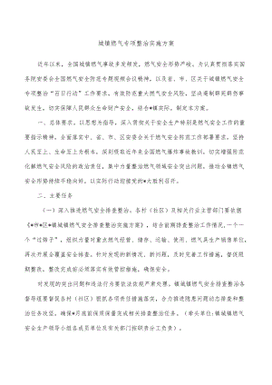 城镇燃气专项整治实施方案.docx
