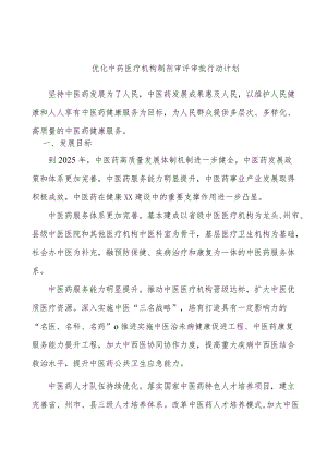 优化中药医疗机构制剂审评审批行动计划.docx