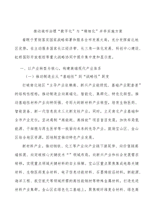 推动城市治理“数字化”与“精细化”并举实施方案.docx
