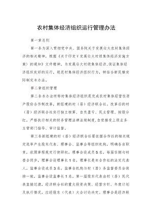 农村集体经济组织运行管理办法.docx