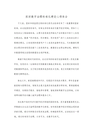 抓好数字治理标准化建设心得体会.docx