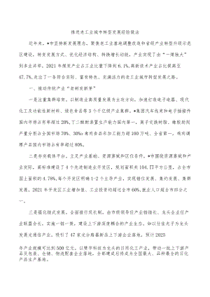 推进老工业城市转型发展经验做法.docx