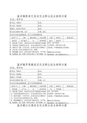 盖洋镇陈寿行房后灾点群众安全转移方案.docx