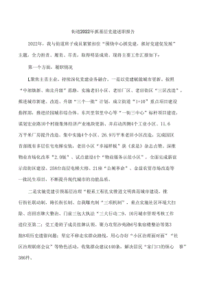 街道2022年抓基层党建述职报告.docx