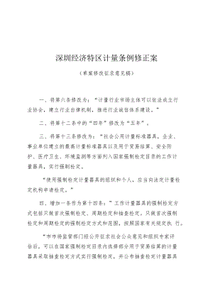 深圳经济特区计量条例修正案.docx