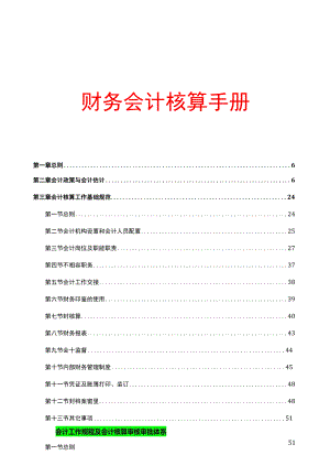 财务会计核算操作手册完整版.docx