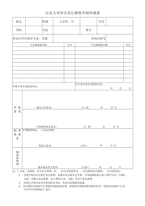 江汉大学学生退学审批表.docx