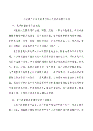示波器产业发展前景预测与投资战略规划分析.docx
