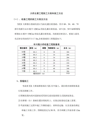 大桥主要工程施工方案和施工方法.docx