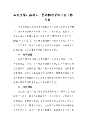 实有房屋、实有人口基本信息采集排查工作方案.docx