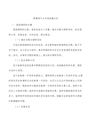 弹簧钢产业市场前瞻分析.docx