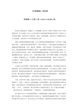 《中国道路》读后感.docx