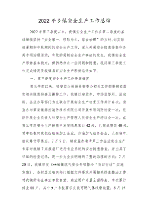 2022年乡镇安全生产工作总结.docx