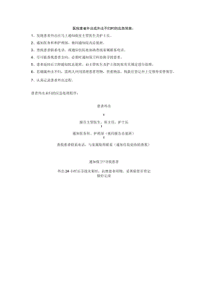 医院患者外出或外出不归时的应急预案.docx