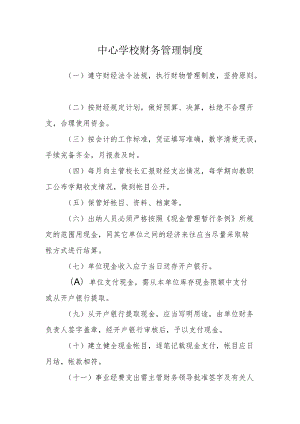 中心学校财务管理制度.docx