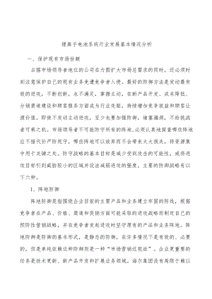 锂离子电池系统行业发展基本情况分析.docx