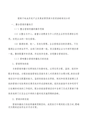 锂离子电池系统产业发展前景预测与投资战略规划分析.docx