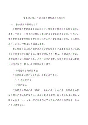 锂电池正极材料行业发展的机遇与挑战分析.docx