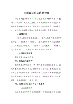 街道森林火灾应急预案.docx