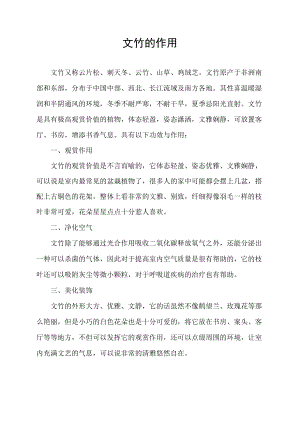 文竹的作用.docx