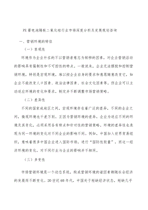 PE蓄电池隔板二氧化硅行业市场深度分析及发展规划咨询.docx
