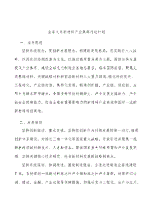 金华义乌新材料产业集群行动计划.docx
