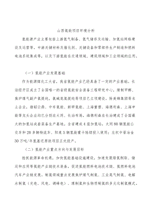 山西氢能项目环境分析.docx