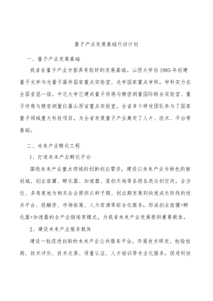 量子产业发展基础行动计划.docx