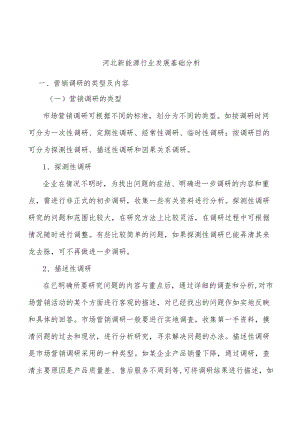 河北新能源行业发展基础分析.docx