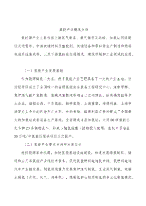 氢能产业概况分析.docx