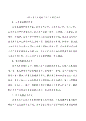 山西未来技术突破工程行业概况分析.docx