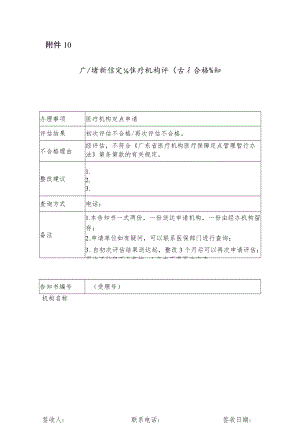 广东省新增定点医疗机构评估不合格告知书.docx